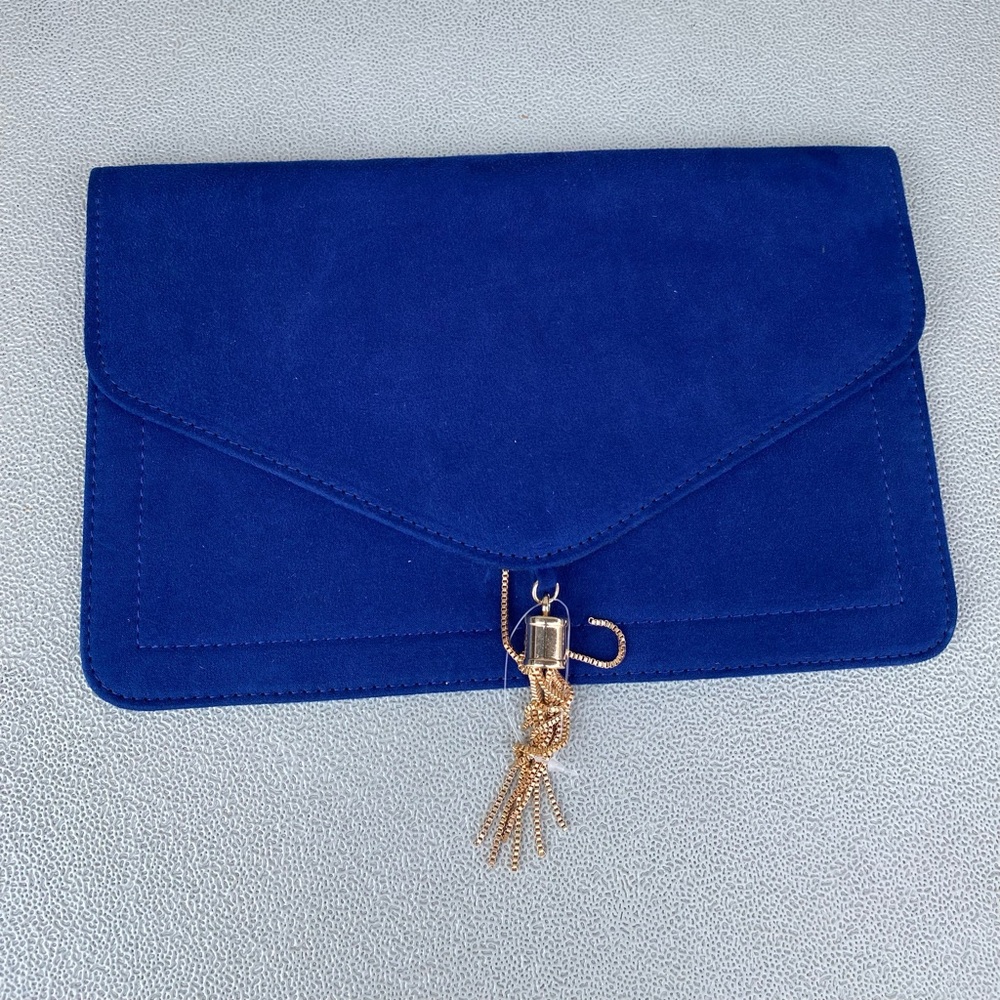 Asos Royal Blue envelope clutch